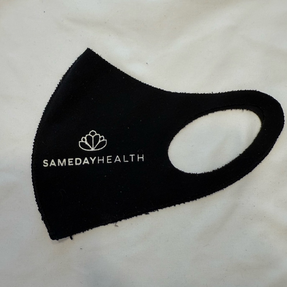 Black Face Mask with Logo